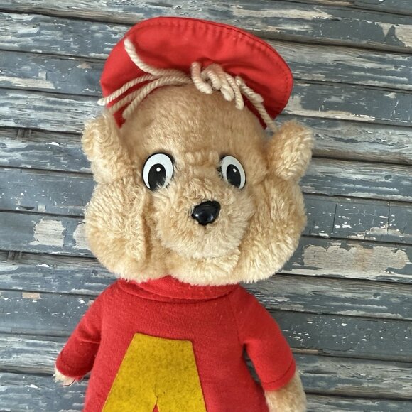 Vintage 1983 Bagdasarian Productions Alvin and the Chipmunks 10" Plush Doll - Picture 3 of 10